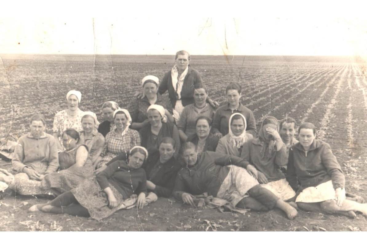 1968 г. Звено свекловичниц( звеньевая Неровная Т.Т) Макогоново.