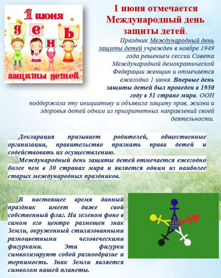 ДЕНЬ ЗАЩИТЫ ДЕТЕЙ !. ДЕНЬ ЗАЩИТЫ ДЕТЕЙ !.